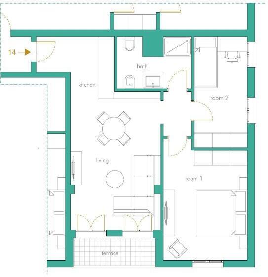 آپارتمان 2 خوابه با بالکن, Harvey Suites Hotel & Residence