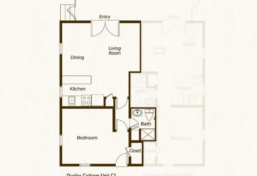 דירת חדר נוף לים, Bamboo Apartments
