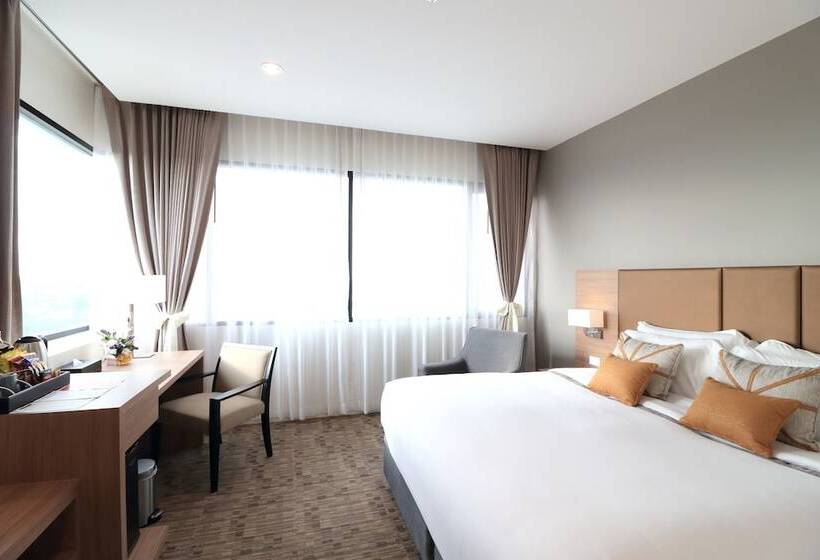 디럭스 룸 킹사이즈 침대, Grand Fortune Hotel Nakhon Si Thammarat