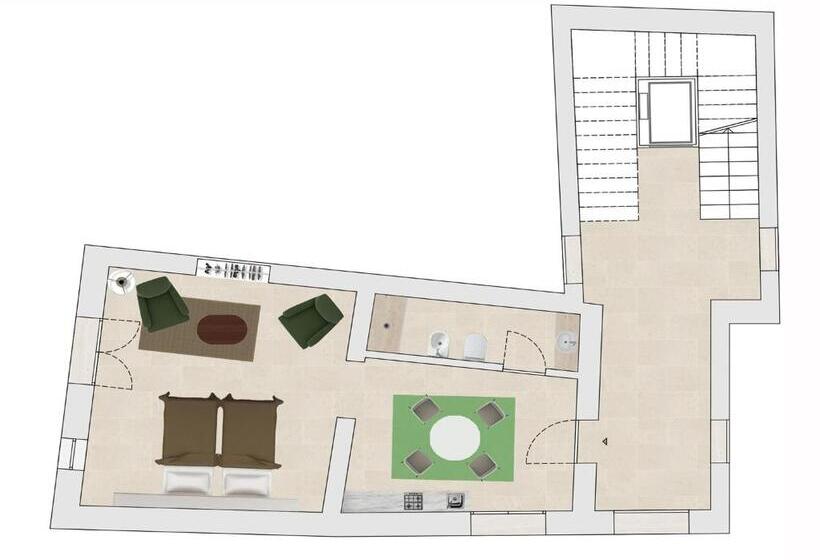 Apartamento 1 Dormitório, Re Federico Boutique