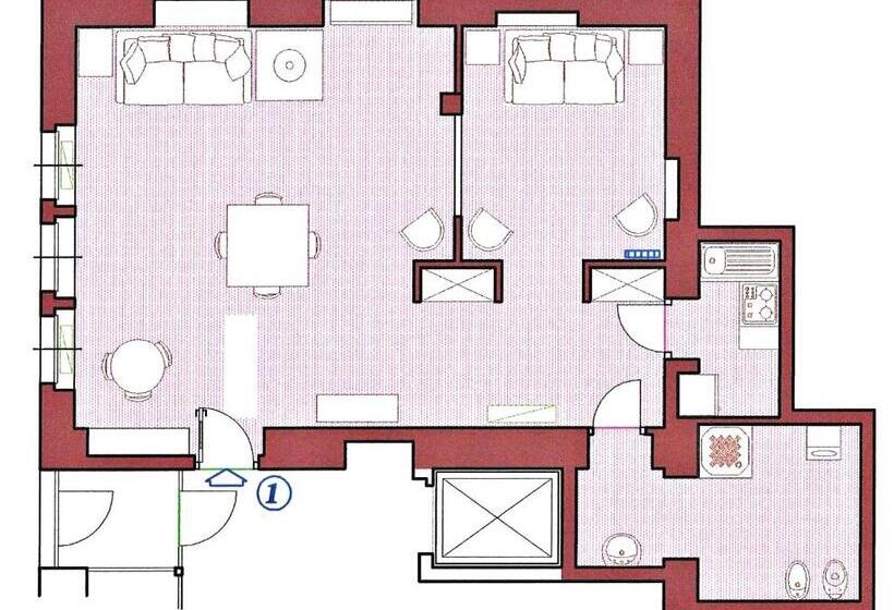 Студия Стандарт, R.t.a. Hotel Monte Rosa