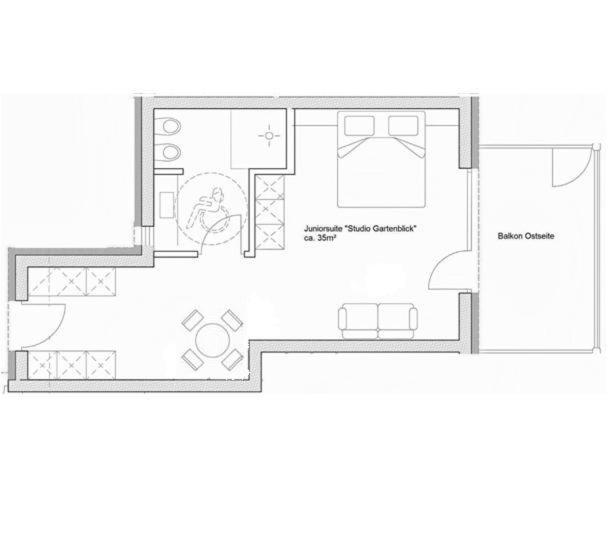 Студио Стандарт Вид на Сад, Brühl Suites&residence