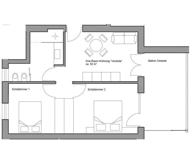 شقة غرفتين, Brühl Suites&residence