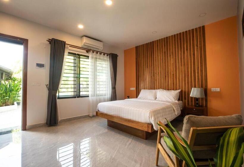 اتاق استاندارد با چشم‌انداز باغ, Siem Reap Homesteading