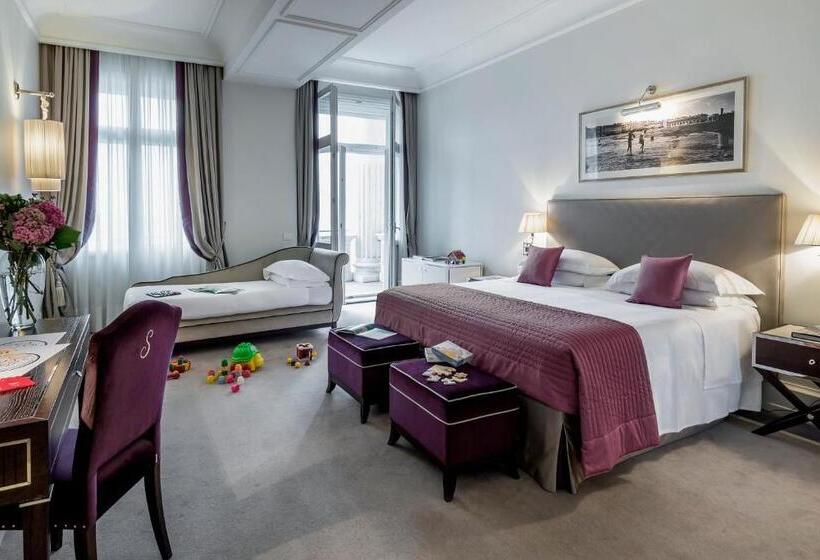 اتاق لوکس با بالکن و چشم‌انداز دریا, Savoia Excelsior Palace Trieste   Starhotels Collezione