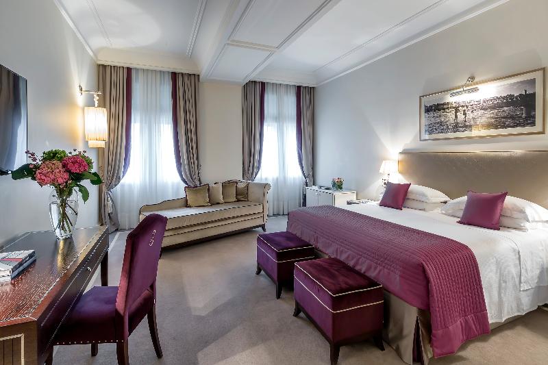 اتاق لوکس با بالکن و چشم‌انداز دریا, Savoia Excelsior Palace Trieste   Starhotels Collezione