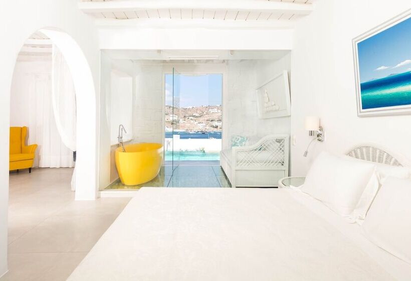 Люкс с Бассейном, Kivotos Mykonos