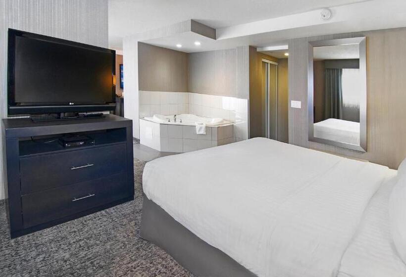 キングサイズベッドのスタンダードルーム, Holiday Inn Express And Suites Calgary, An Ihg
