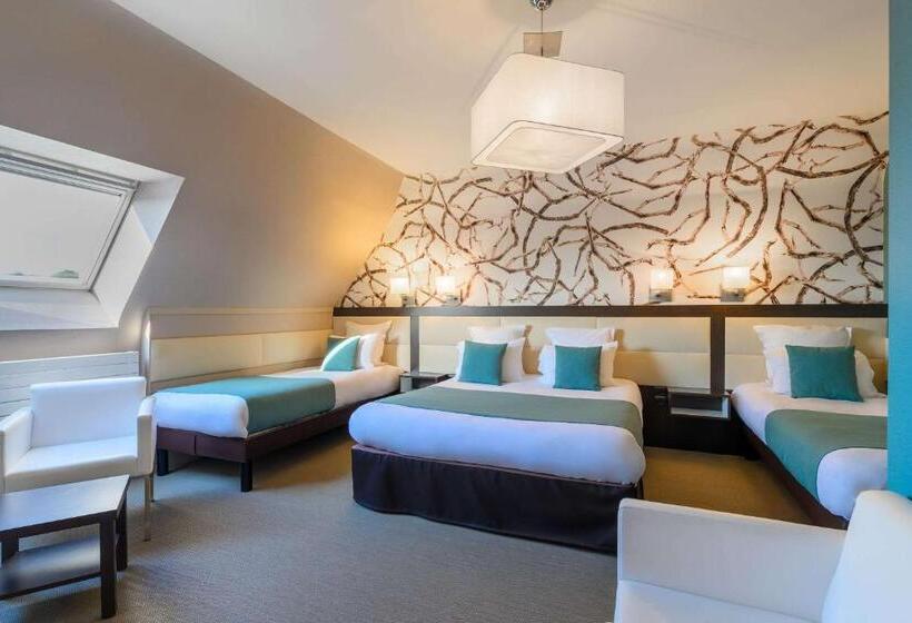 اتاق استاندارد چهار تخته, Quality Hotel La Marebaudière Vannes Centre