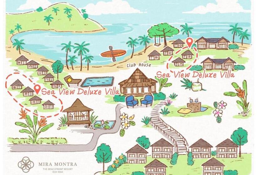 ویلای دلوکس 1 خوابه با چشم‌انداز دریا, Mira Montra Resort Koh Mak