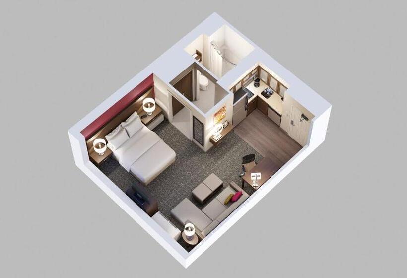 带大床的复式套间, Staybridge Suites   Phoenix – Biltmore Area, An Ihg