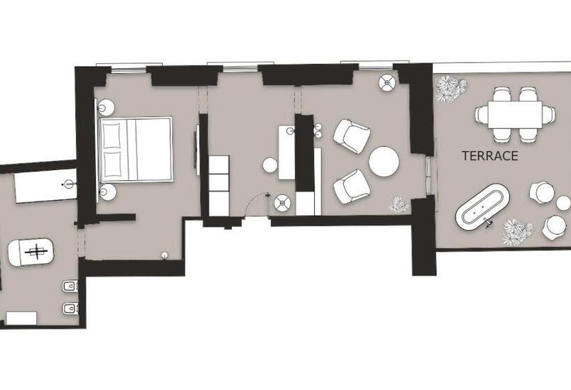 Suite with Terrace, Villa Riviera Resort