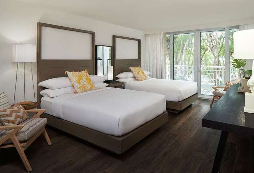 اتاق استاندارد با بالکن و چشمانداز دریا, Maren Fort Lauderdale Beach, Curio Collection By Hilton