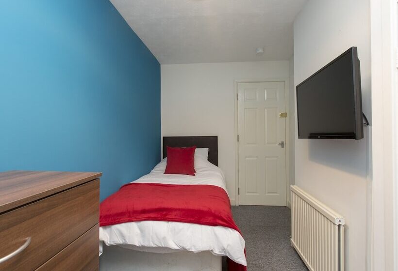 اتاق استاندارد یک تخته با سرویس بهداشتی مشترک, Townhouse @ 97 Edleston Road Crewe