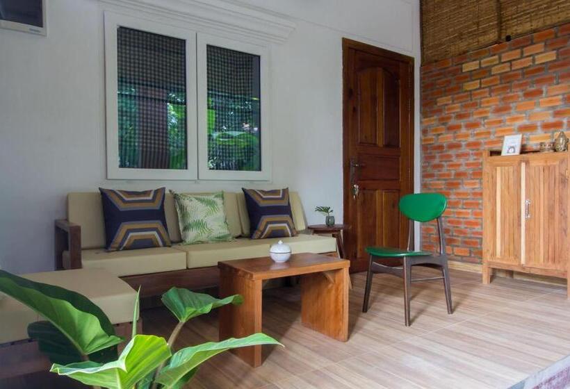 آپارتمان 1 خوابه با چشم‌انداز باغ, Angkor Dino Home
