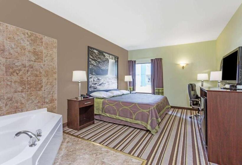 스위트 킹사이즈 침대, Super 8 By Wyndham Hull Street Midlothian Richmond Area