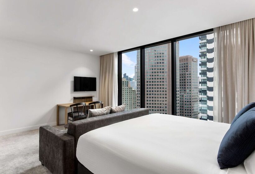 استودیوی استاندارد با تخت دوبل, Adina Apartment Hotel Melbourne Southbank