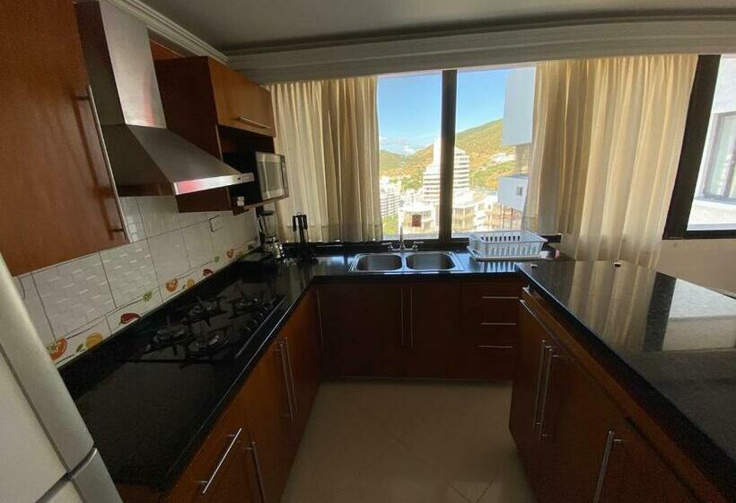 آپارتمان 1 خوابه با چشم‌انداز دریا, Rivas Apartamentos Santa Marta