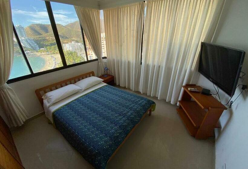 آپارتمان 1 خوابه با چشم‌انداز دریا, Rivas Apartamentos Santa Marta