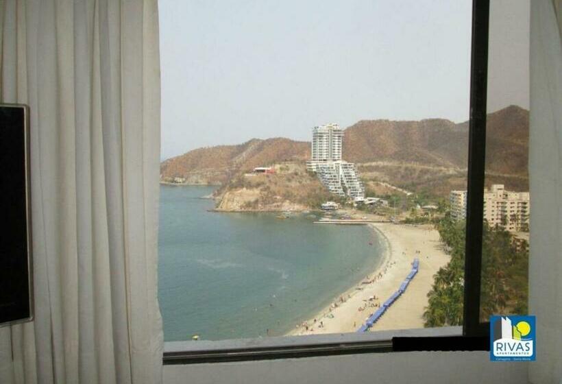آپارتمان 1 خوابه با چشم‌انداز دریا, Rivas Apartamentos Santa Marta
