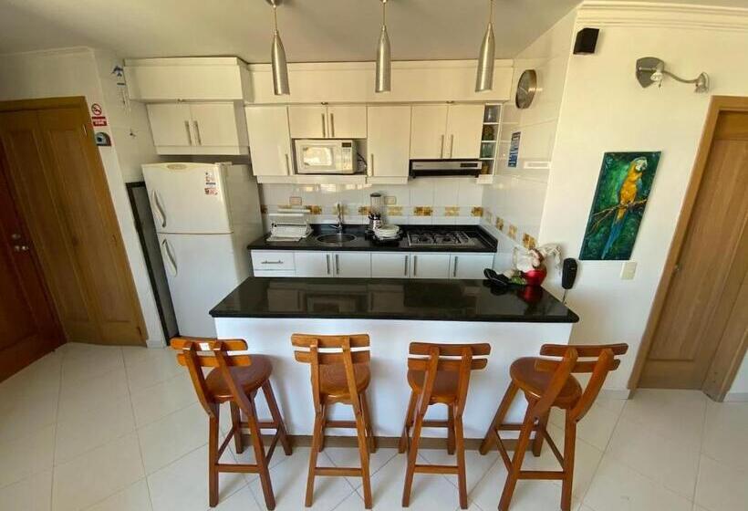 آپارتمان 1 خوابه با چشم‌انداز دریا, Rivas Apartamentos Santa Marta