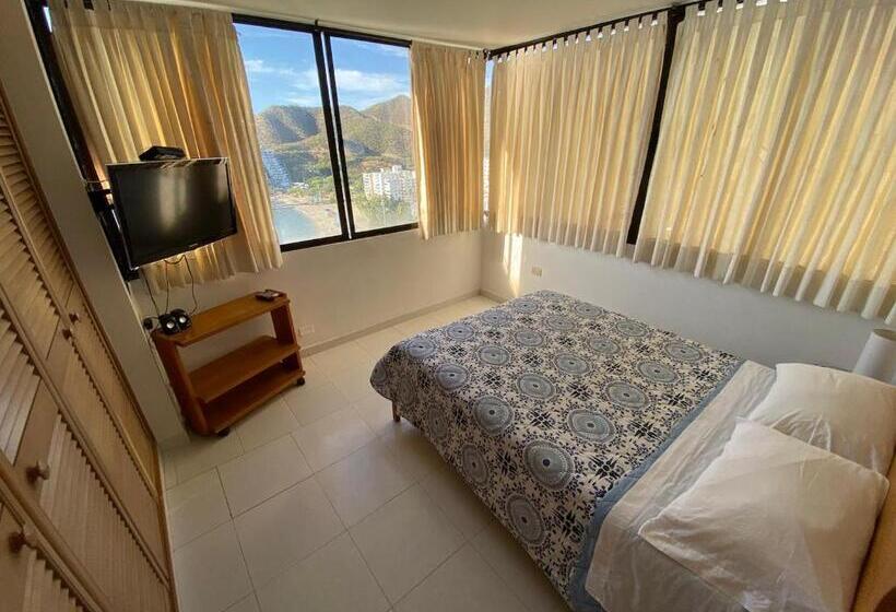 آپارتمان 1 خوابه با چشم‌انداز دریا, Rivas Apartamentos Santa Marta
