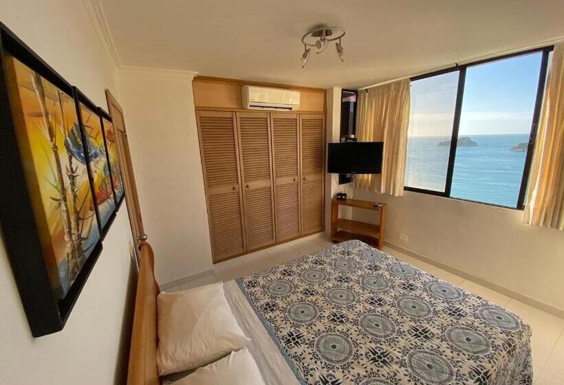آپارتمان 1 خوابه با چشم‌انداز دریا, Rivas Apartamentos Santa Marta