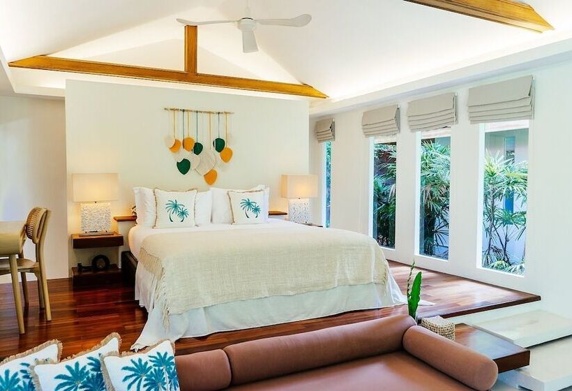 带花园景观和一个卧室的别墅, Zazen Boutique Resort & Spa   Sha Plus