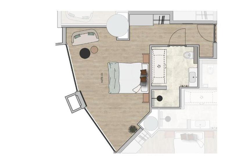 سوییت جونیور با چشم‌انداز دریا, Suites Boulevard 17