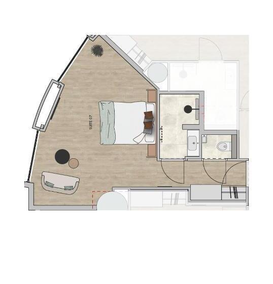 سوییت جونیور با بالکن, Suites Boulevard 17