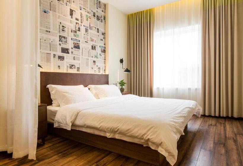 اتاق استاندارد با تخت دوبل, Kaiyue Hotel Zhongshan Road St Michael S Cathedral And Zhanqiao Pier Qingdao