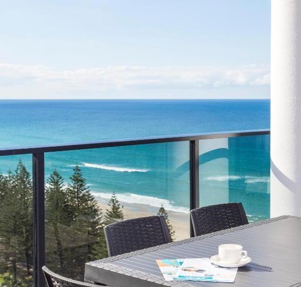 침실 1개 바다 전망 아파트, Boardwalk Burleigh Beach   Official
