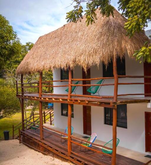 غرفة قياسية مزوَّدة بشُرفة, Royal Palm Bacalar Cabañas & Lagoon Club