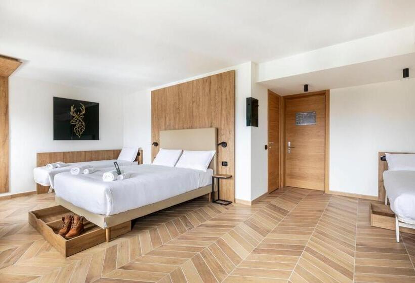 غرفة قياسية رباعية, B&b Hotel Passo Tre Croci Cortina