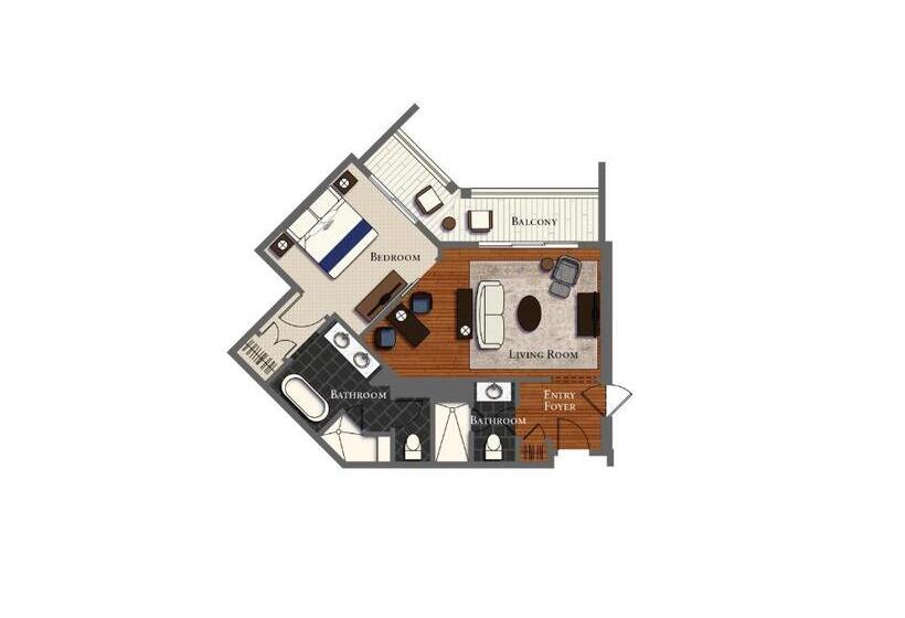 Suite with lake view, Montage Palmetto Bluff Residences