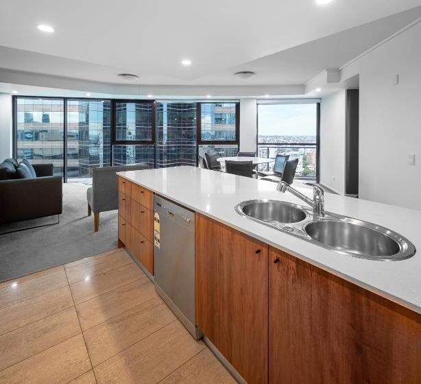 침실 3개 아파트, Oaks Brisbane On Felix Suites