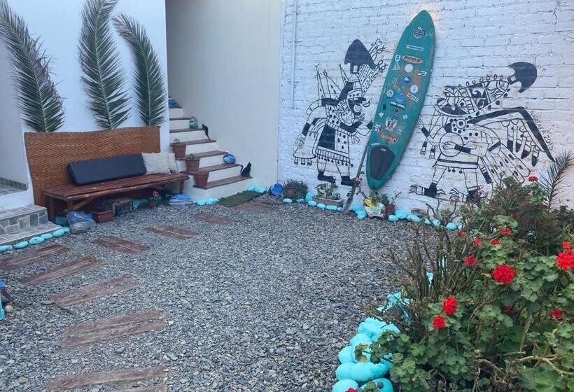 اتاق یک تخته با چشم‌انداز باغ, Surf House Chicama