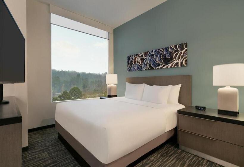 带大床的标准工作室, Hyatt House Atlanta Perimeter Center