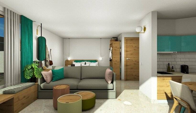 سوییت جونیور با چشم‌انداز دریا, Rainbow Apartments