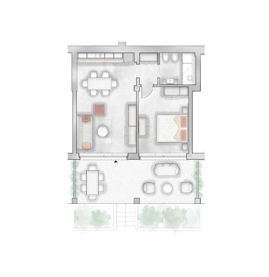 آپارتمان 1 خوابه, Relais Zenner