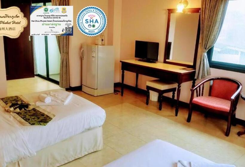 디럭스 룸, Mei Zhou Phuket Hotel   Sha Plus