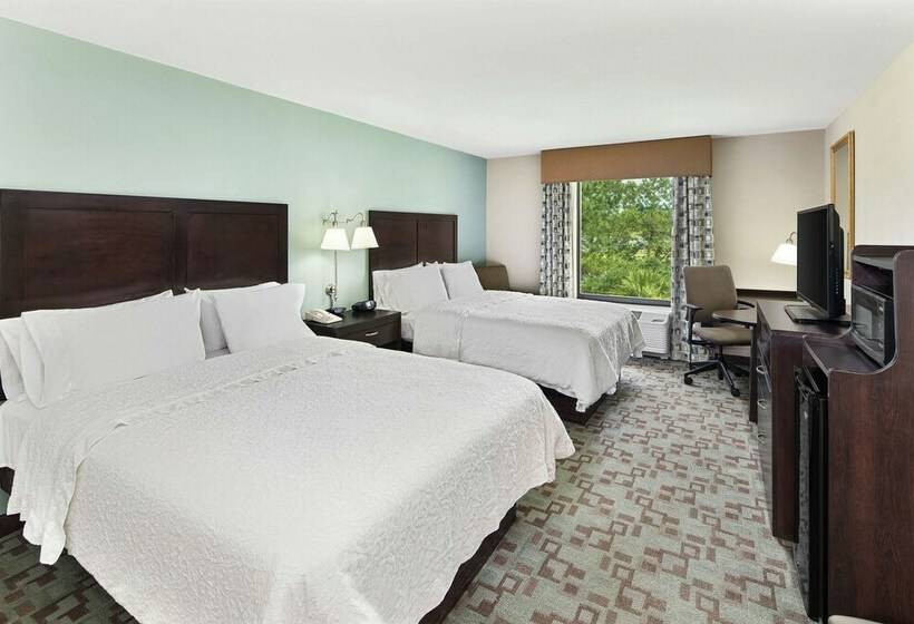 스탠다드 룸 더블 침대 2개, Hampton Inn & Suites Savannahairport