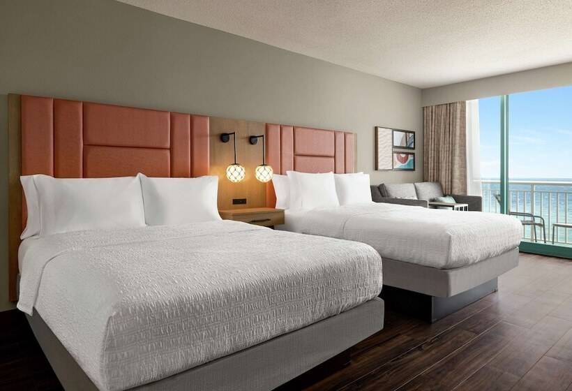 اتاق استاندارد با چشم‌انداز دریا, Hampton Inn Virginia Beachoceanfront South
