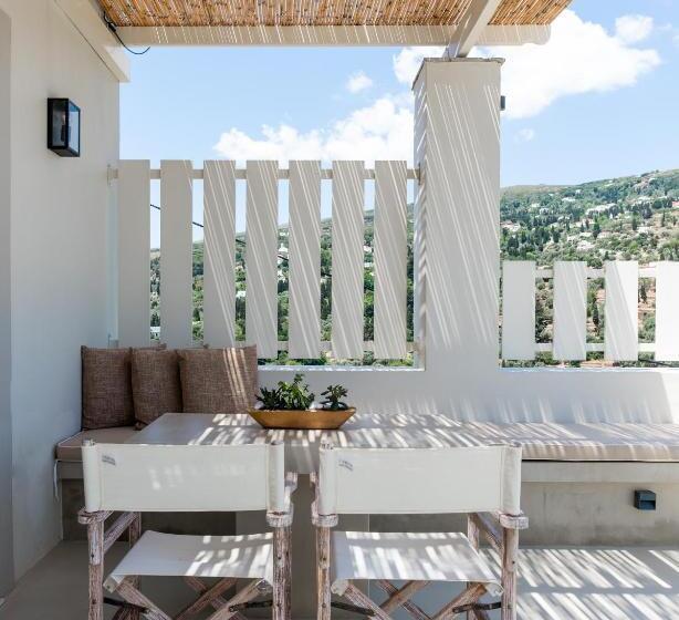 高级套房带海景, Casa Di Fiori Andros Suites