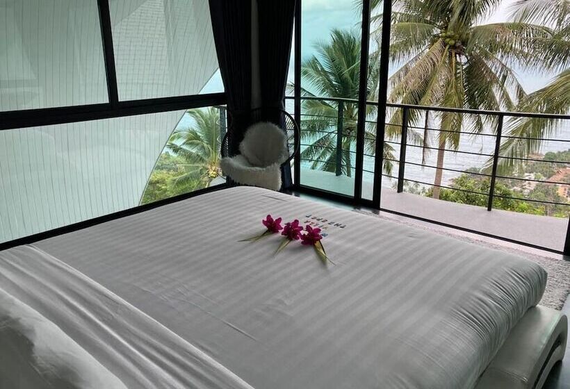 اتاق استاندارد با چشم‌انداز دریا, Villa The Spot Koh Samui