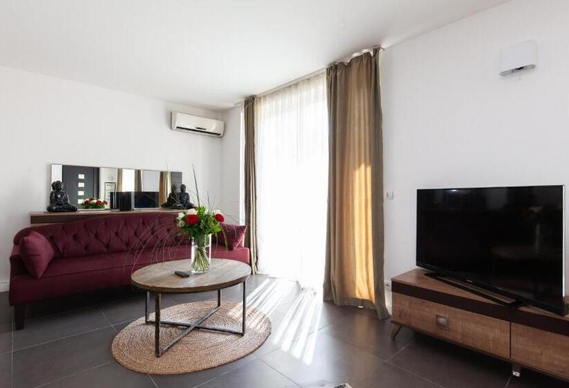 带1个卧室的豪华公寓, Résidence D Azur Riou