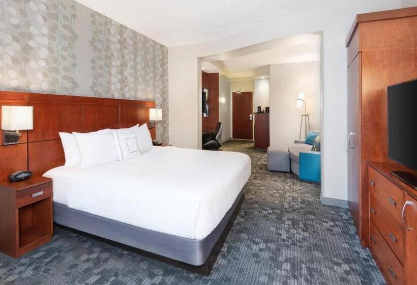 带大床的标准工作室, Courtyard By Marriott Pittsburgh Washington Meadow Lands