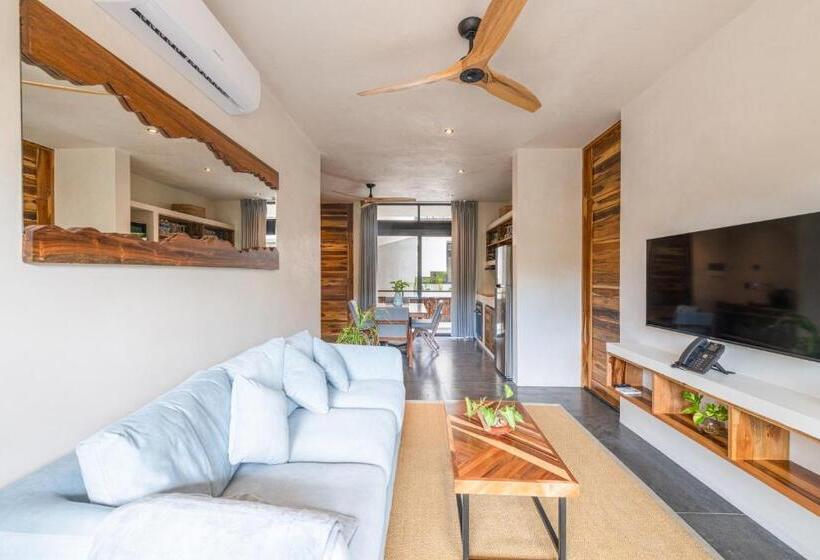 آپارتمان 1 خوابه با بالکن, Irie Tulum