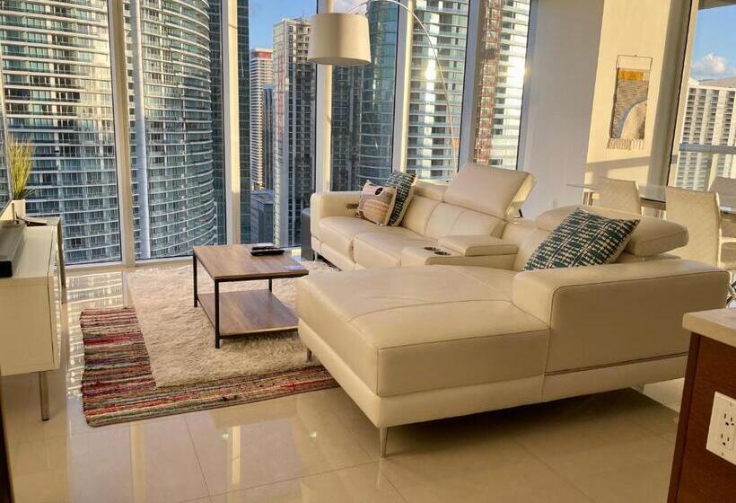Апартаменты 1 Спальня Вид на Море, Iconbrickell Tower 3 W Residences