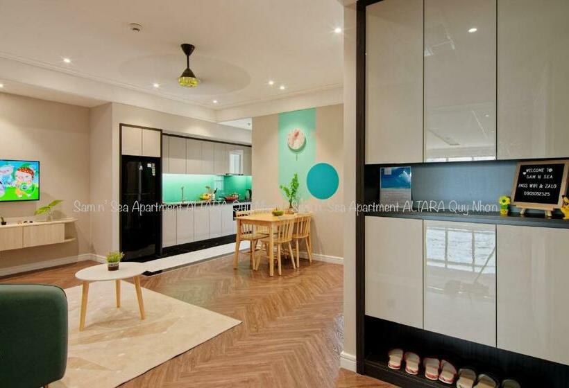 آپارتمان 1 خوابه با چشم‌انداز دریا, Altara Residences Quy Nhơn Sam N  Sea Apartment Căn Hộ Homestay View Biển Có Hồ Bơi